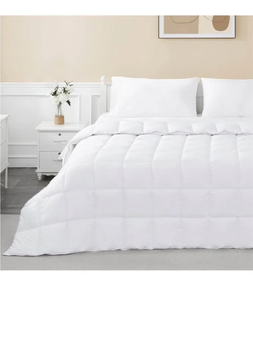sunflower Down Alternative King Size Lightweight 100% Cotton Shell Bedding